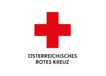 Das Logo des Österreichischen Roten Kreuzes zeigt ein rotes Kreuz auf weißem Hintergrund. Es steht für medizinische Hilfe und humanitäre Einsätze.